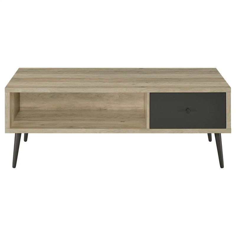 Welsh 1-drawer Engineered Wood Coffee Table Distressed Pine by Unique Piece Furniture