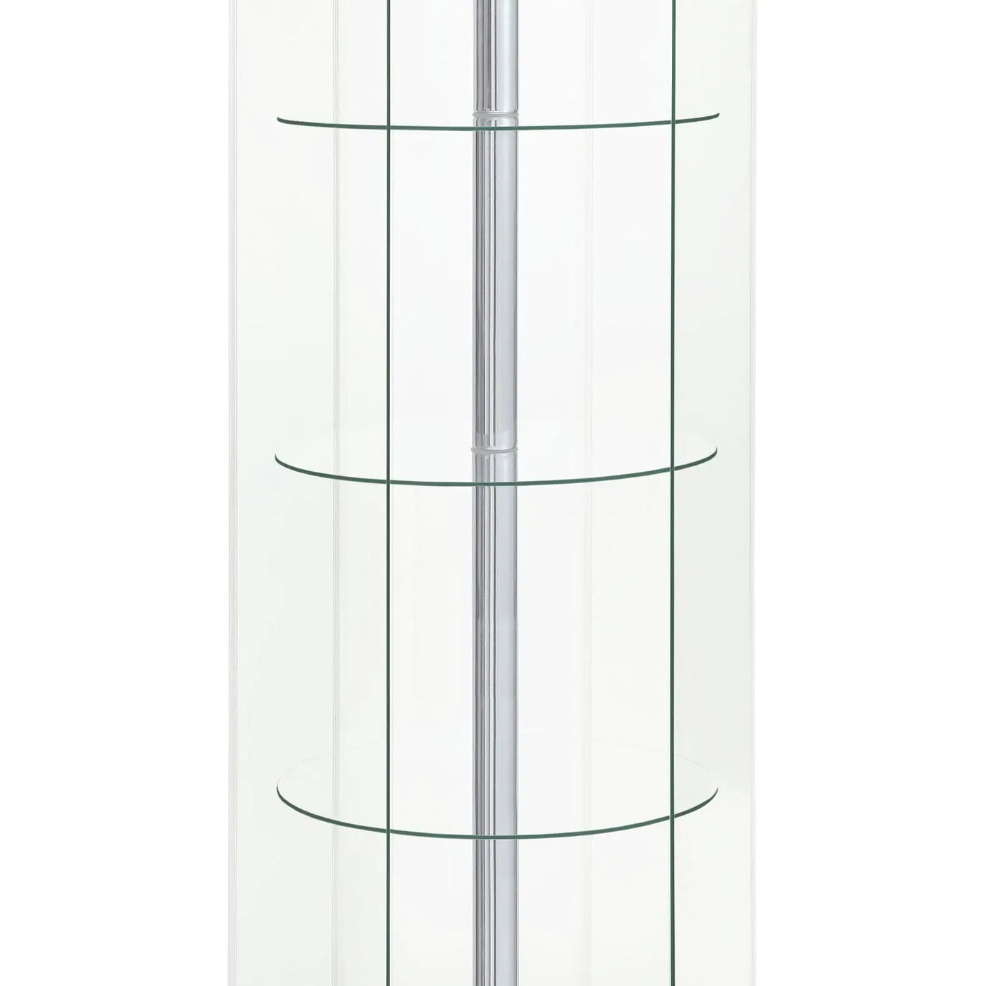 Tenley - 4 Shelf Curio Cabinet With Hexagonal Design by HouseOfZazla