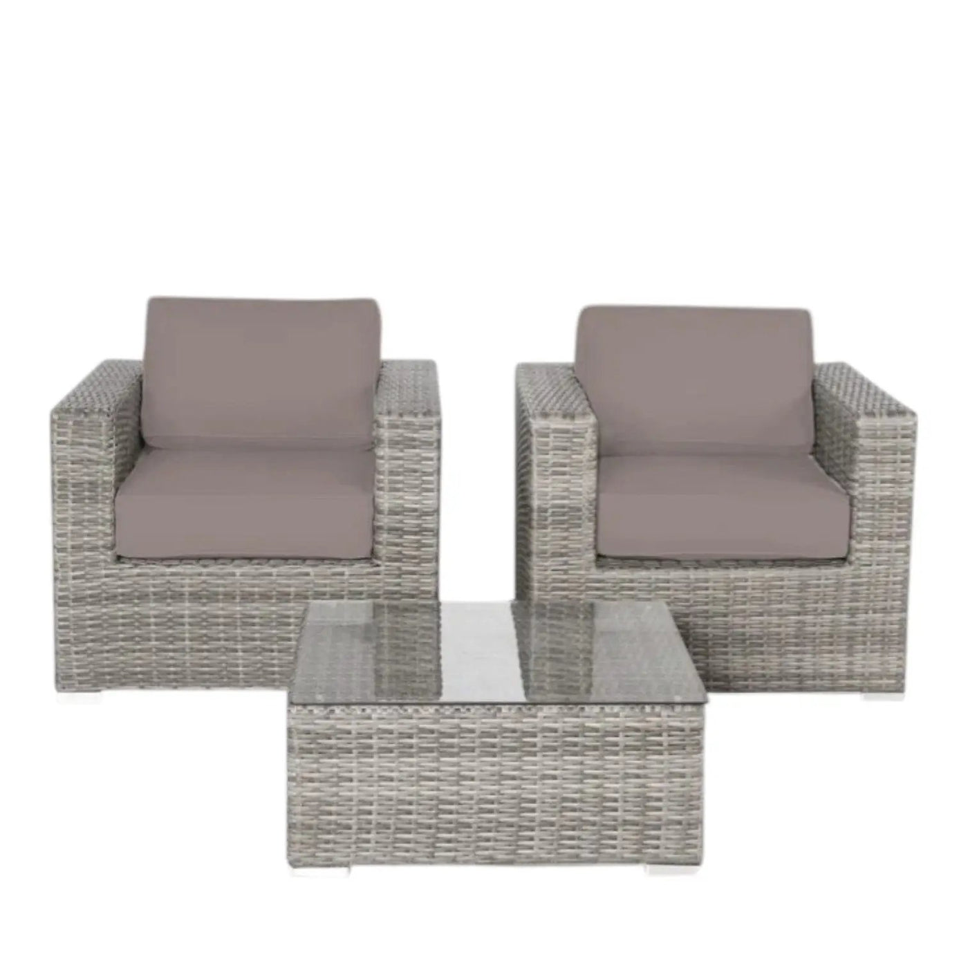 Wicker Seating Group Set With Table And Cushions by Unique Piece Furniture