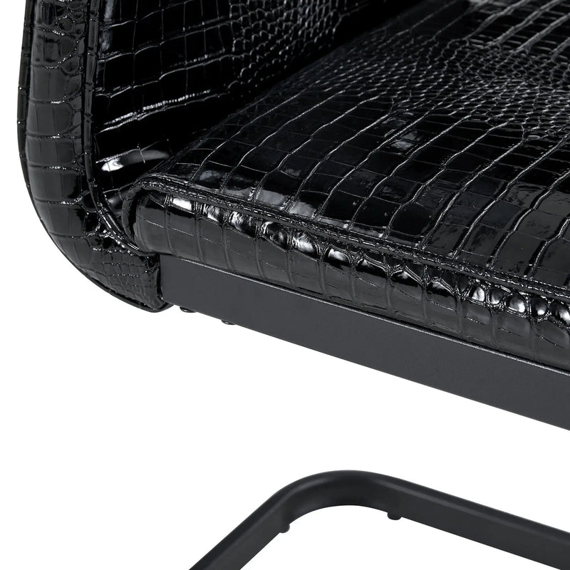 Alligator Skin Upholstered Dining Chairs by HouseOfZazla