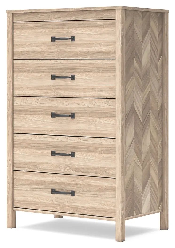 Battelle - Five Drawer Chest - Tan by Unique Piece Furniture
