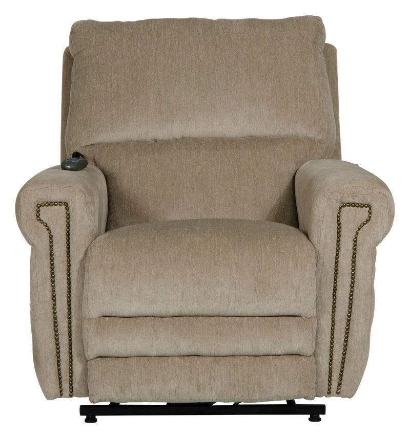 Warner - Power Headrest With Lumbar Power Lay Flat Recliner by Unique Piece Furniture