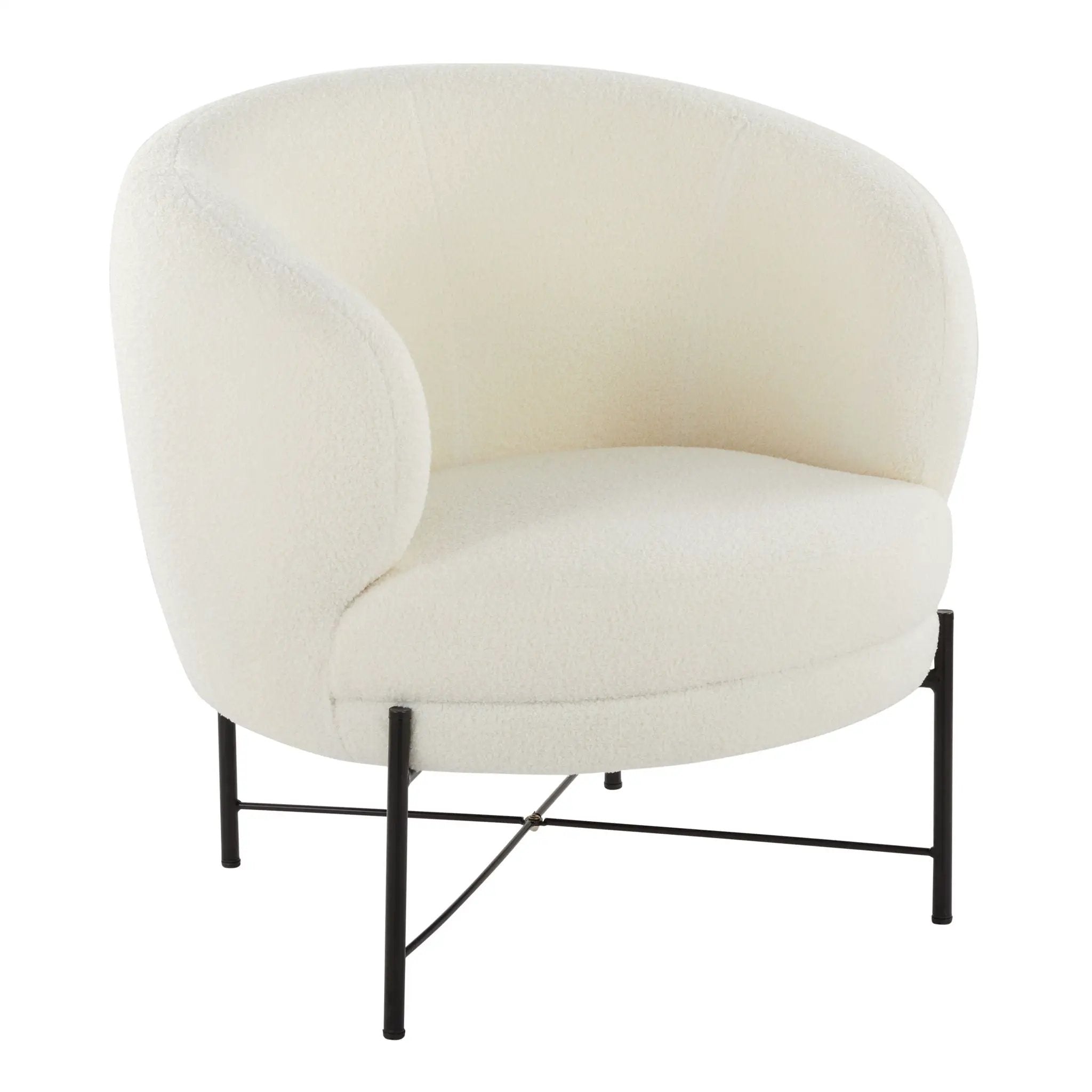 Chloe - Contemporary Chair - Black / White by HouseOfZazla