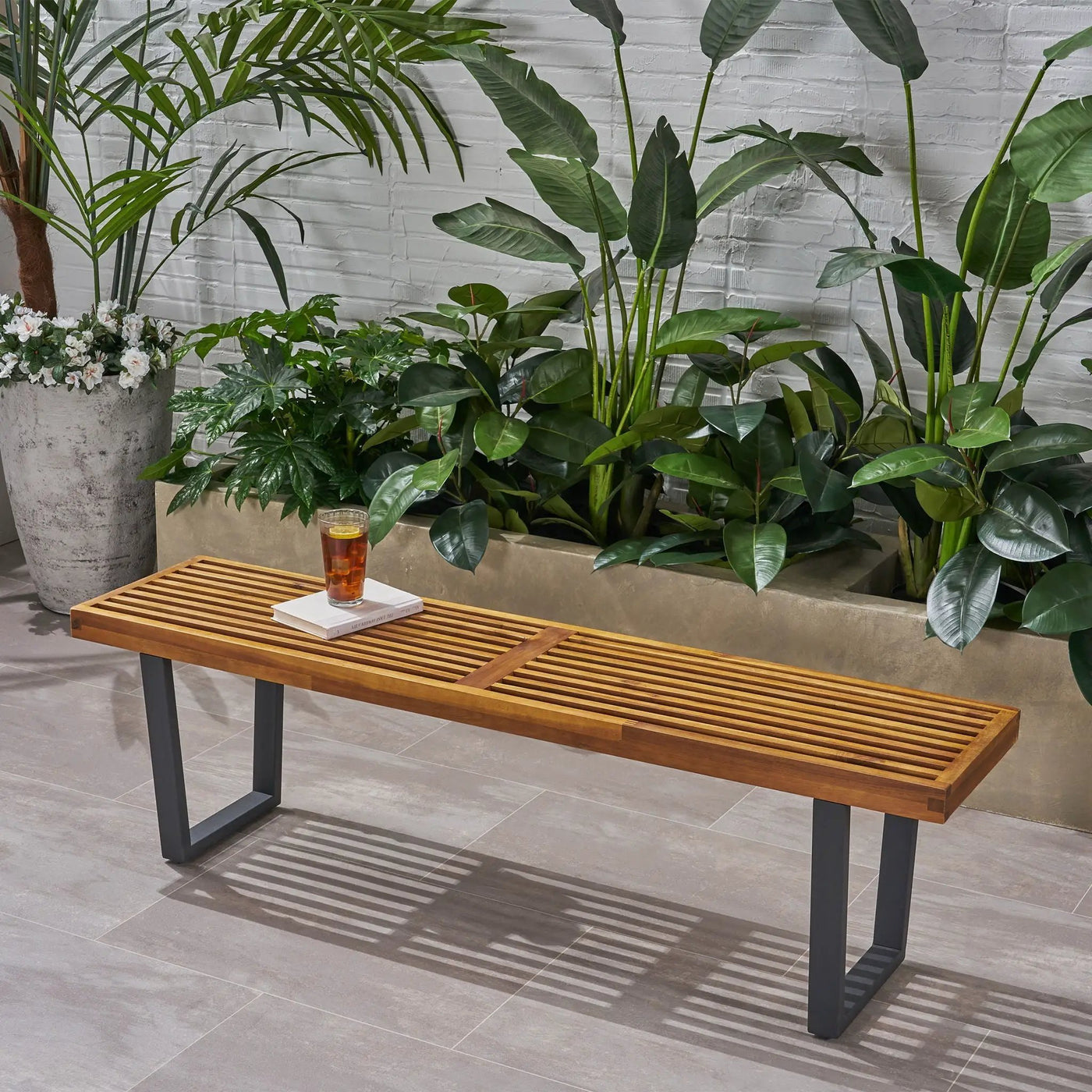 Intrinsic Outdoor Dining Bench With Slat Top by HouseOfZazla