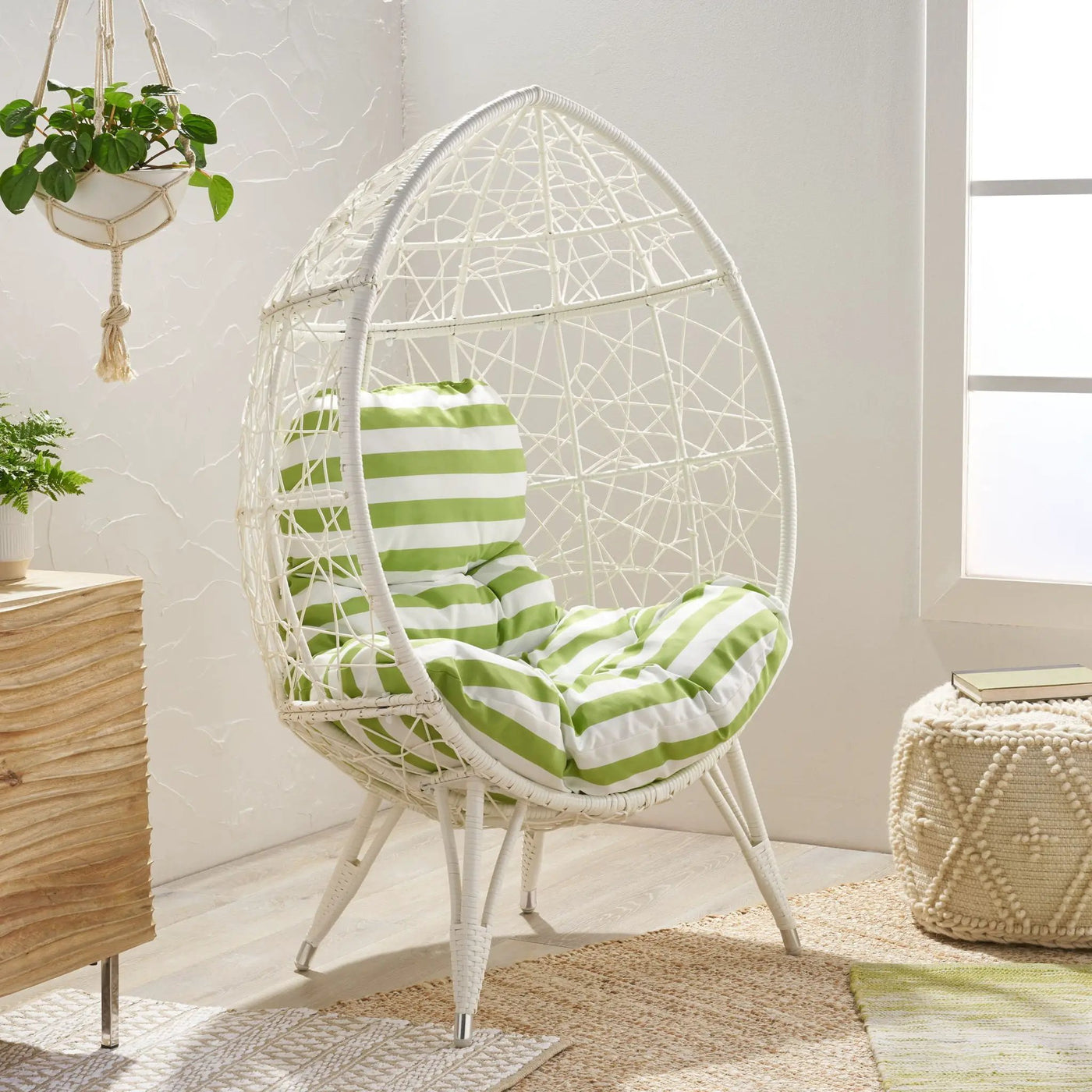 Cosmos - Round Hammered Iron Teardrop Chair by HouseOfZazla