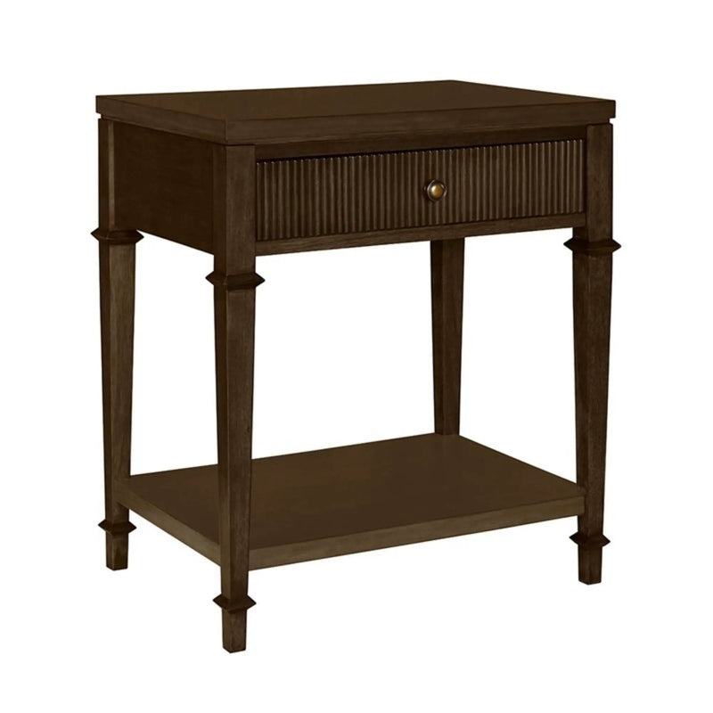 Kenna - Nightstand With Storage - Dark Coffee by HouseOfZazla