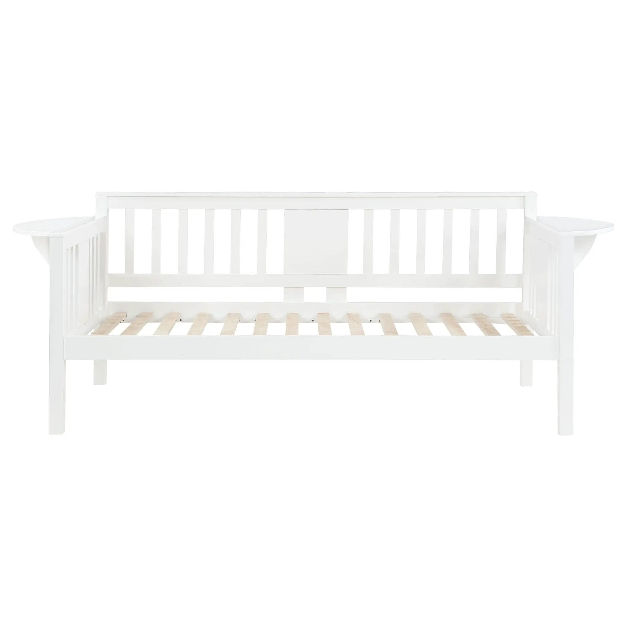Bethany Wood Twin Daybed with Drop-down Tables White by Unique Piece Furniture