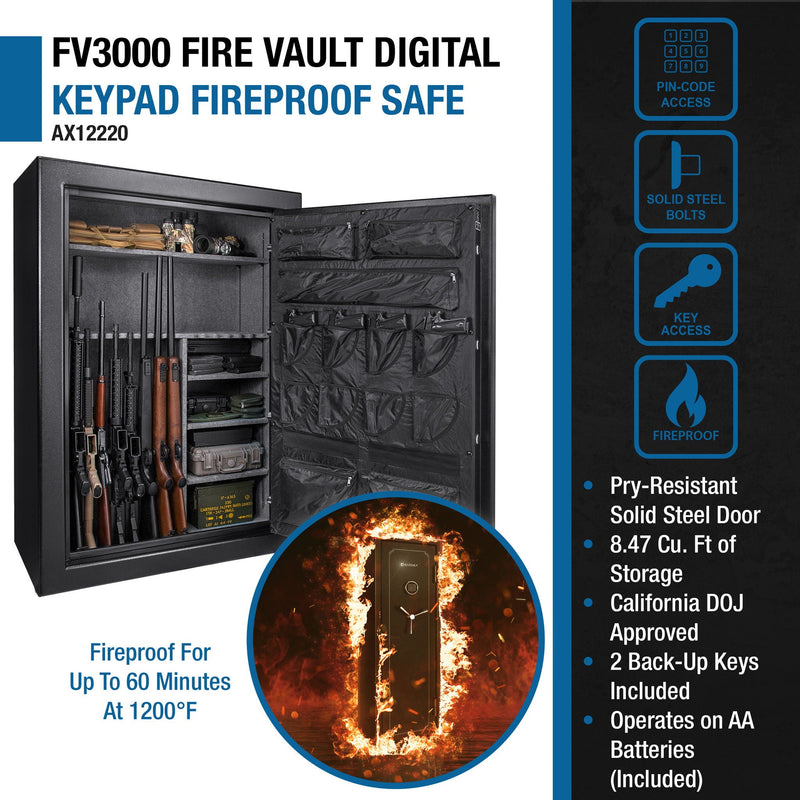 Tall Fireproof Protection Safe Vault by HouseOfZazla