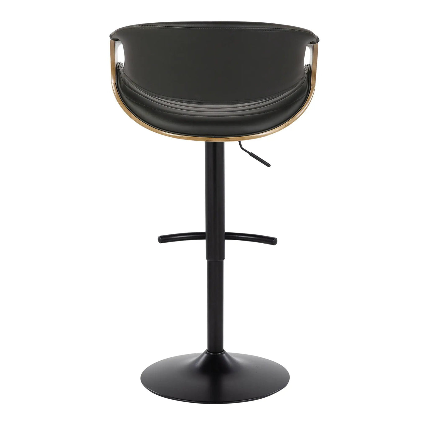 Symphony - Mid Century Modern Adjustable Barstool With Swivel With Rounded T Footrest (Set of 2) by HouseOfZazla