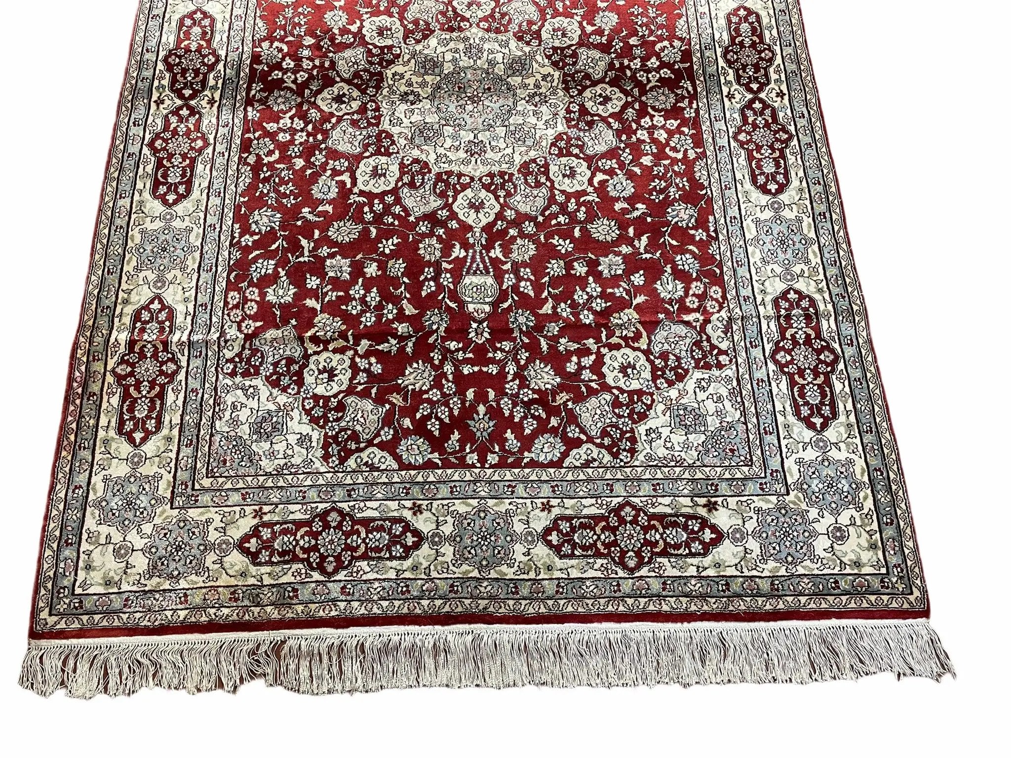 4' X 6' Vintage Fine Handmade Chinese Oriental Silk Rug 400 KPSI Wow by Jewel Rugs