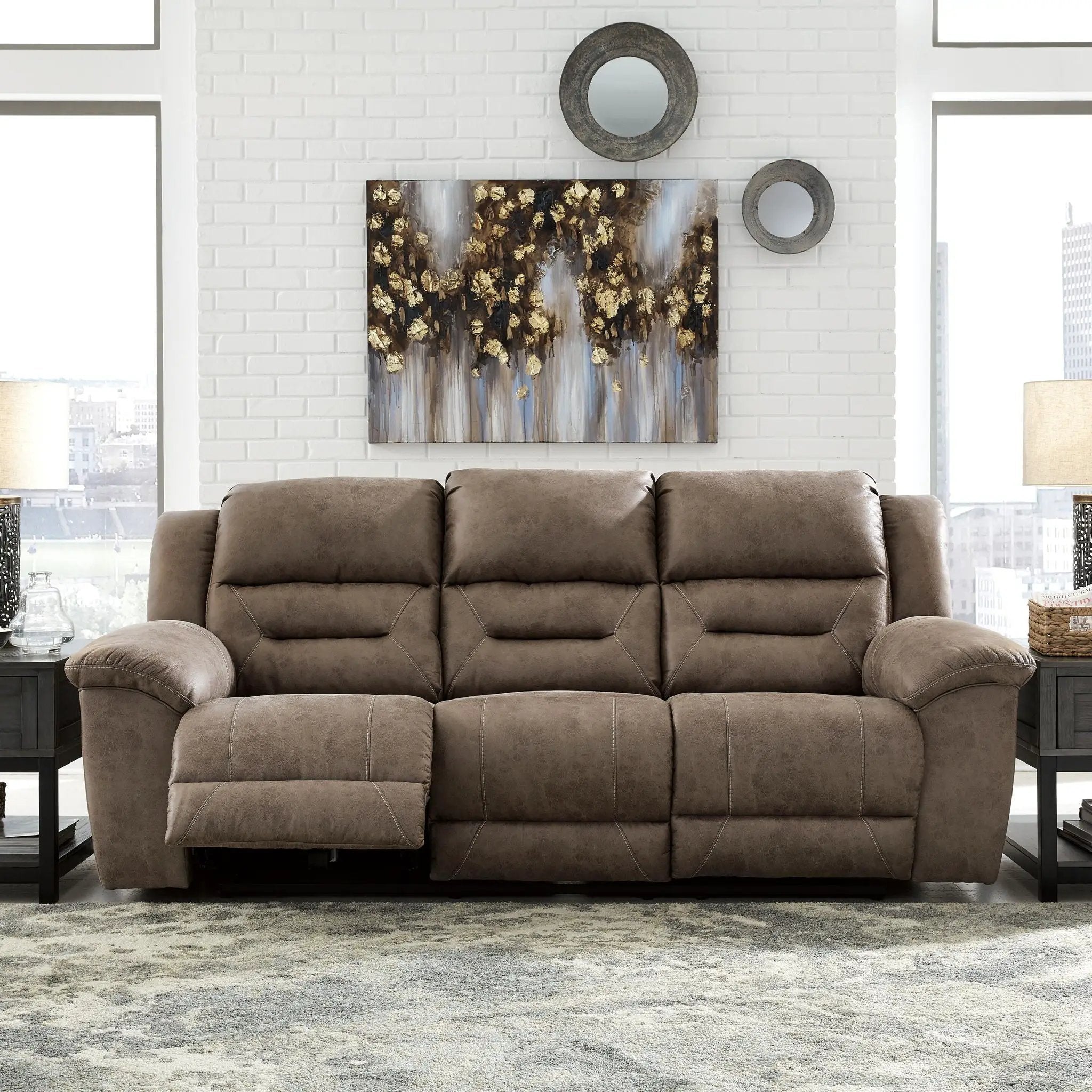 Stoneland - Power Reclining Sofa by Unique Piece Furniture