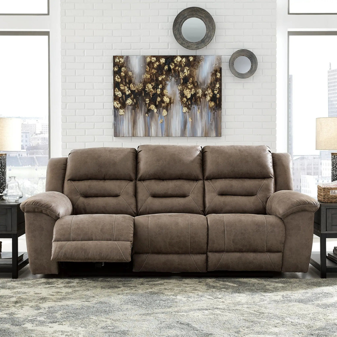Stoneland - Reclining Sofa by Unique Piece Furniture