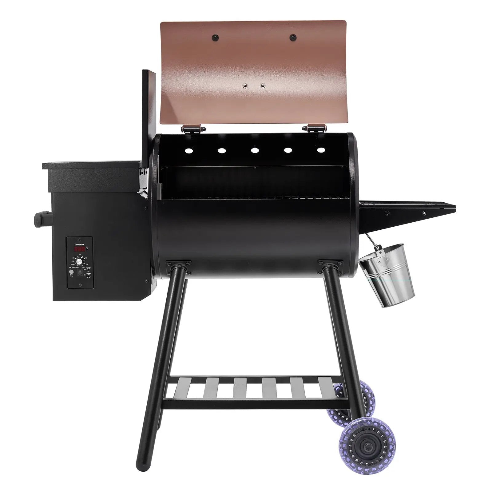 Wood Pellet Grill Smoker Outdoor Electric BBQ Grills 456 Sq.in Cook Area by HouseOfZazla