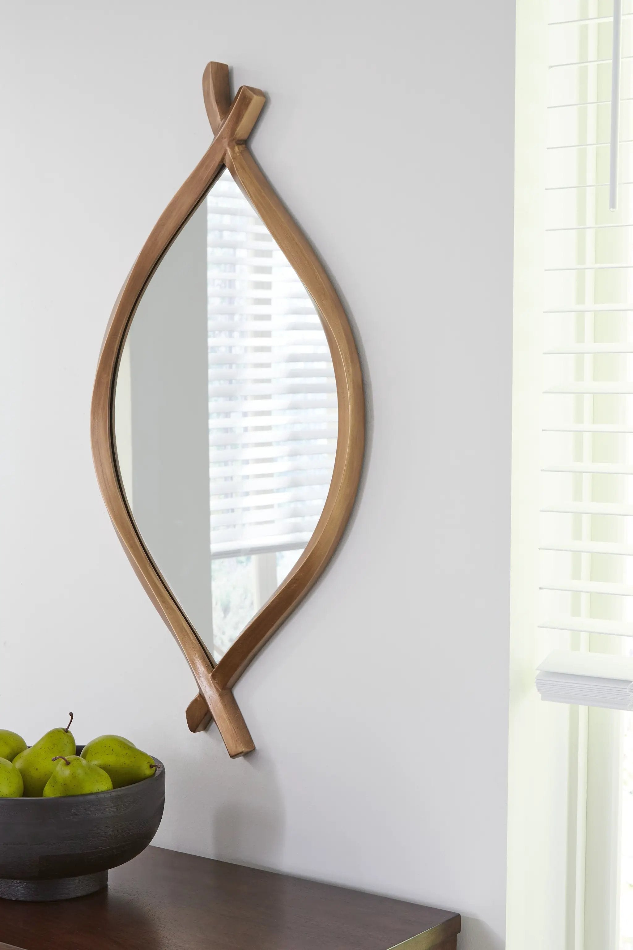 Bartner - Accent Mirror - Antique Gold Finish by Unique Piece Furniture