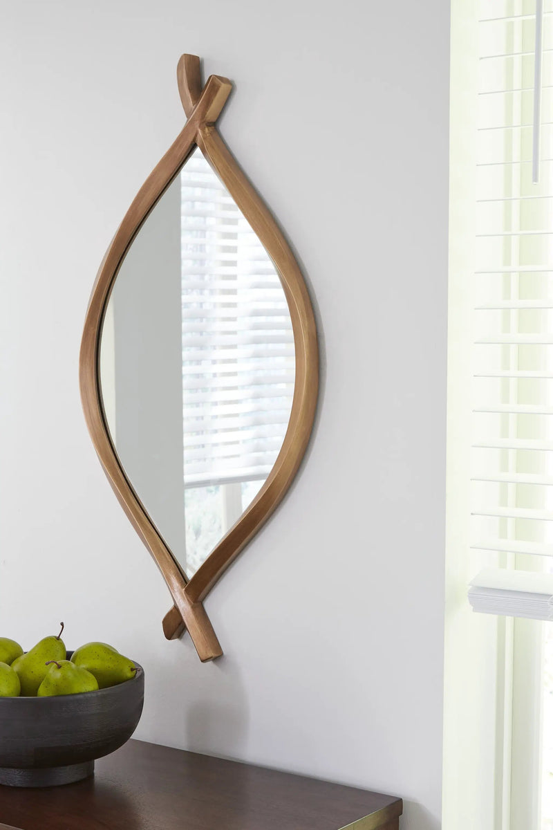 Bartner - Accent Mirror - Antique Gold Finish by Unique Piece Furniture