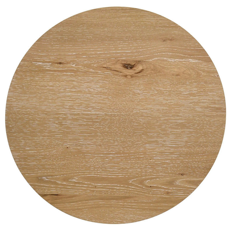 Kessler 3-piece Round Sculptural Wood Coffee Table Set Light Oak by Unique Piece Furniture