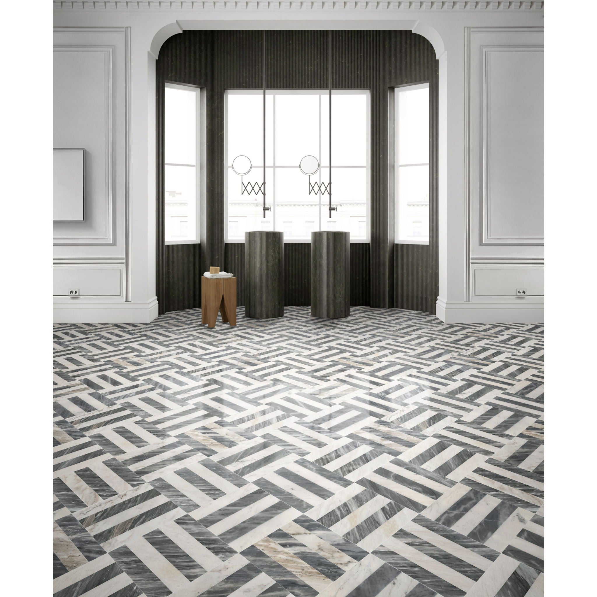 Elegant Waterjet Polished Marble Tile For Floor And Wall by HouseOfZazla