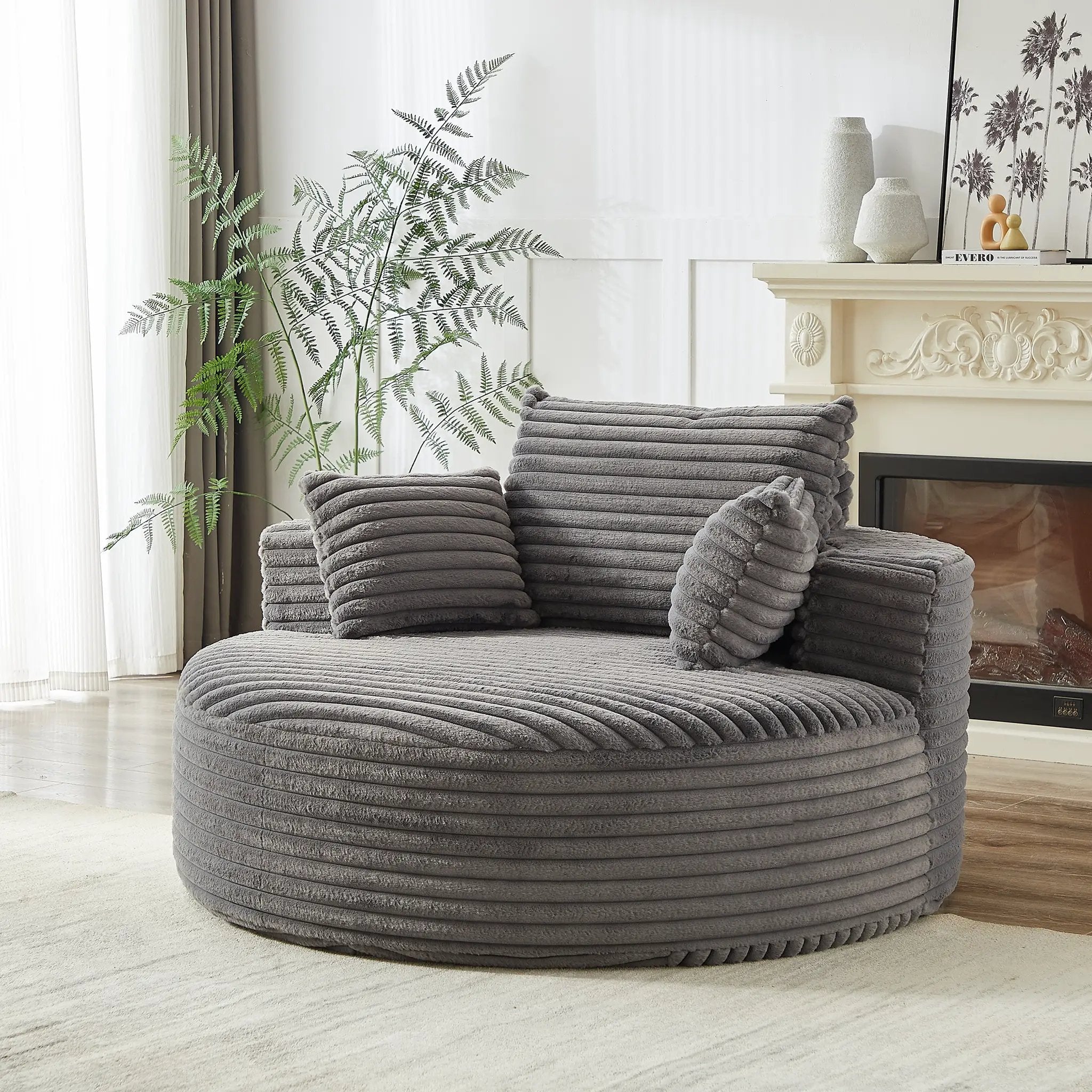 55' Corduroy Sponge Single Sofa by HouseOfZazla
