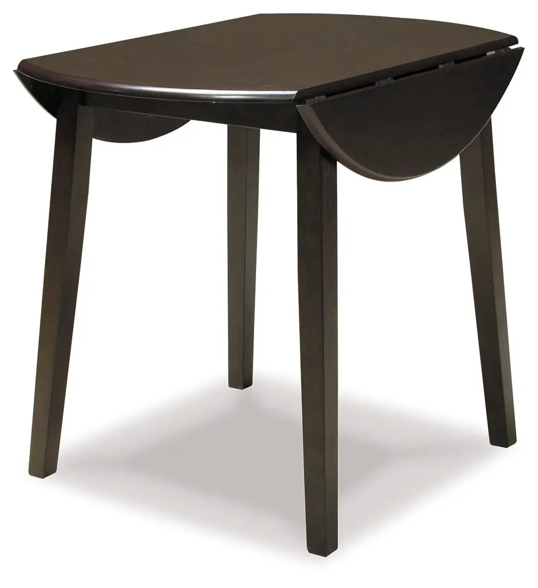 Hammis - Round DRM Drop Leaf Table - Dark Brown by Unique Piece Furniture