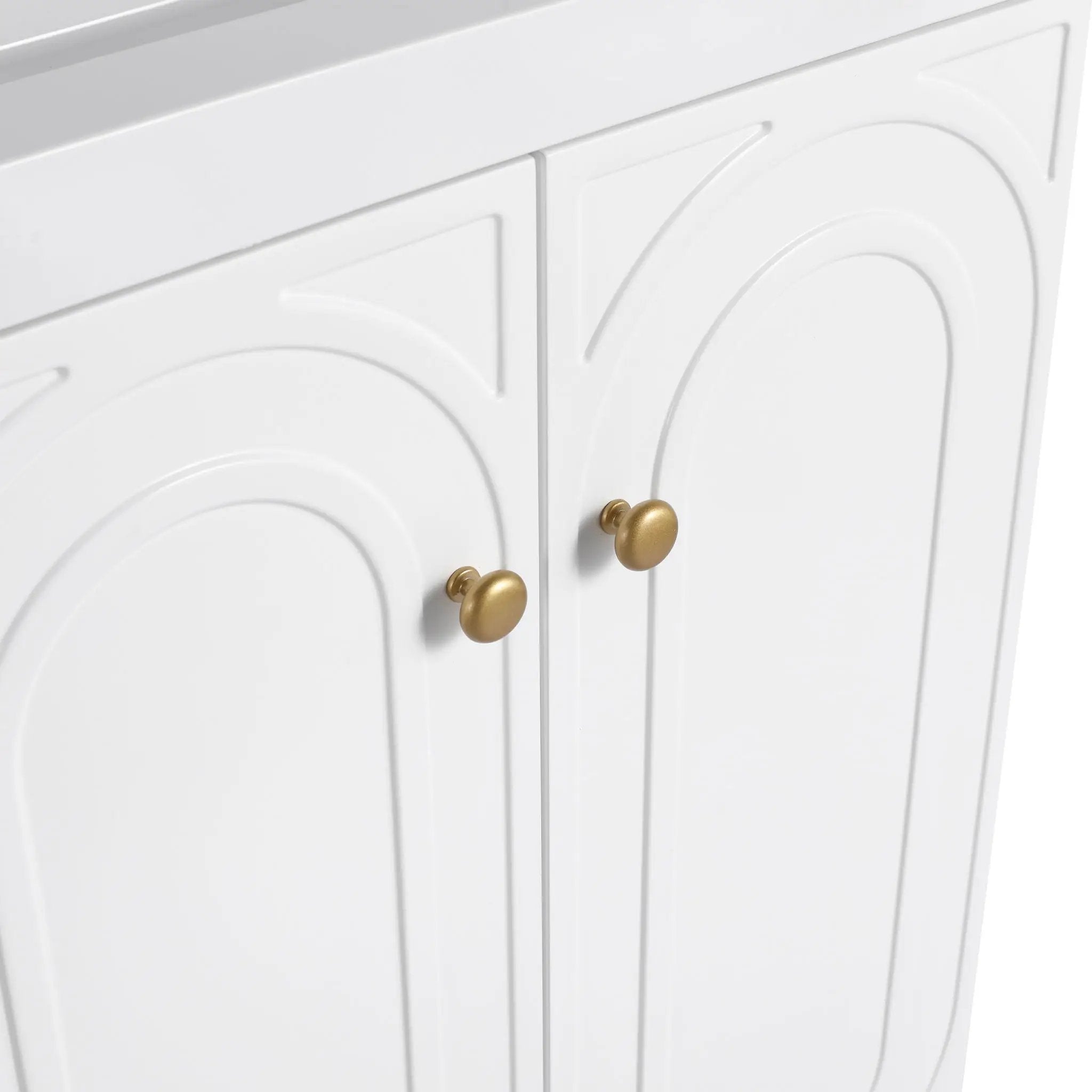 Modern Freestanding Bathroom Vanity With Soft Close Cabinet Doors by HouseOfZazla