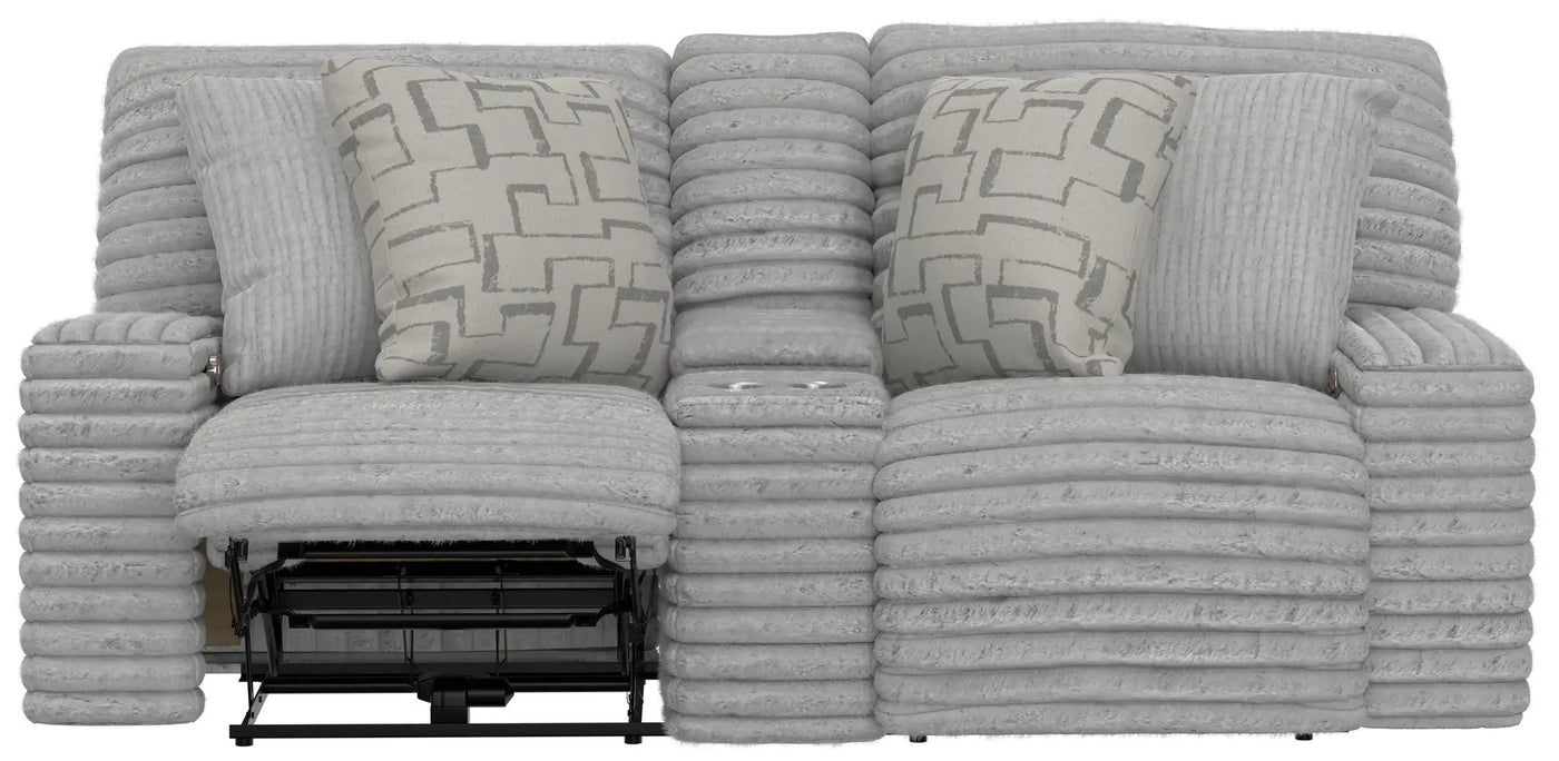 Lynx - Power Reclining Console Loveseat With Zero Gravity by Unique Piece Furniture