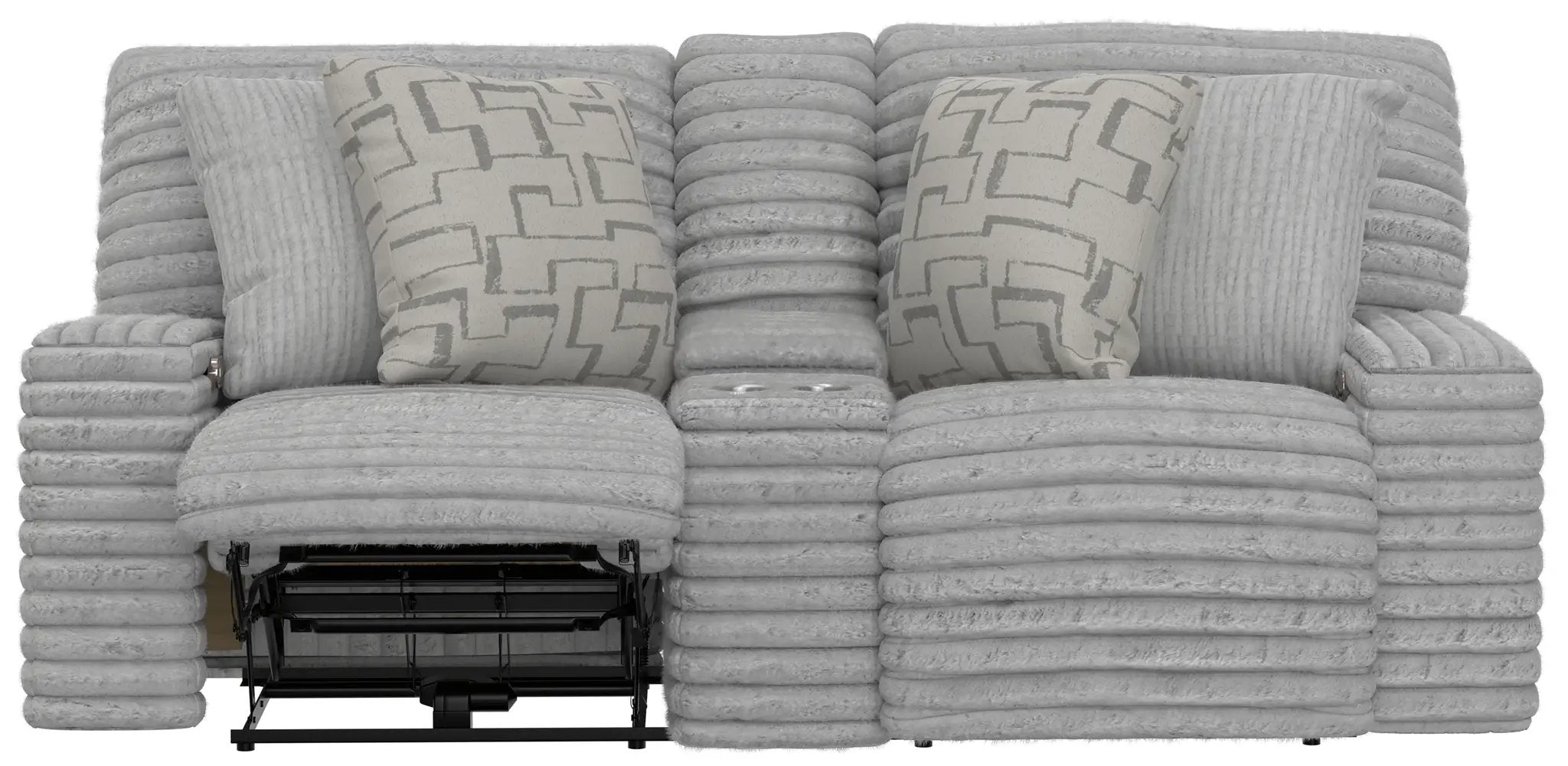Lynx - Power Reclining Console Loveseat With Zero Gravity by Unique Piece Furniture