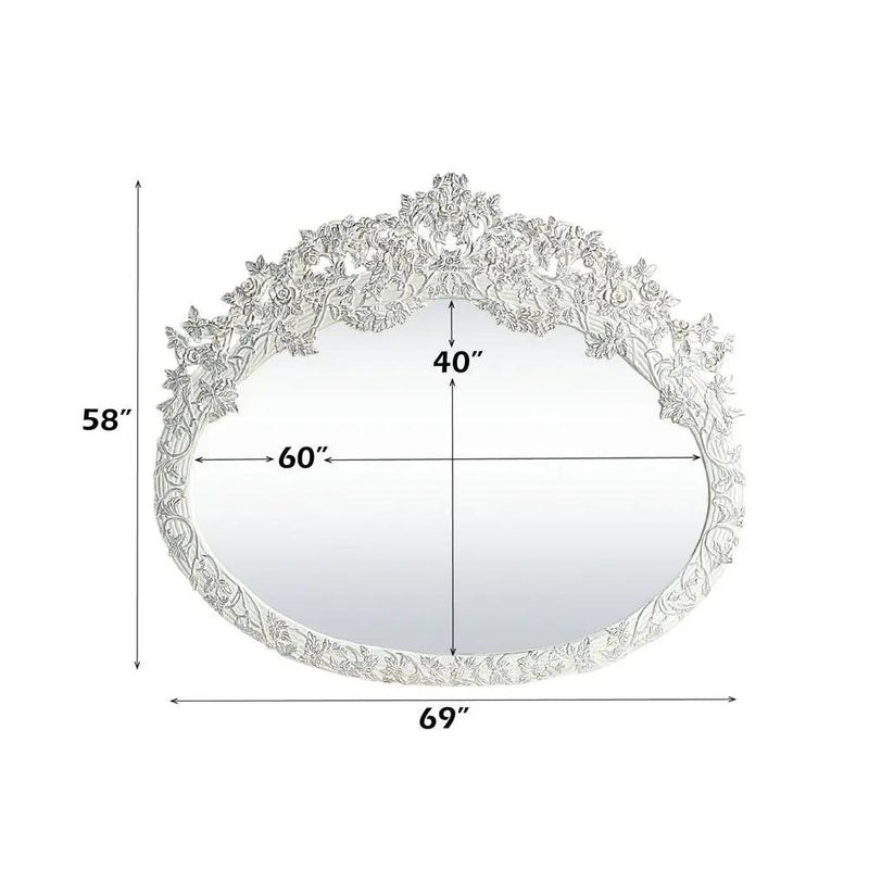 Vanaheim - 58" Mirror - Antique White by Unique Piece Furniture