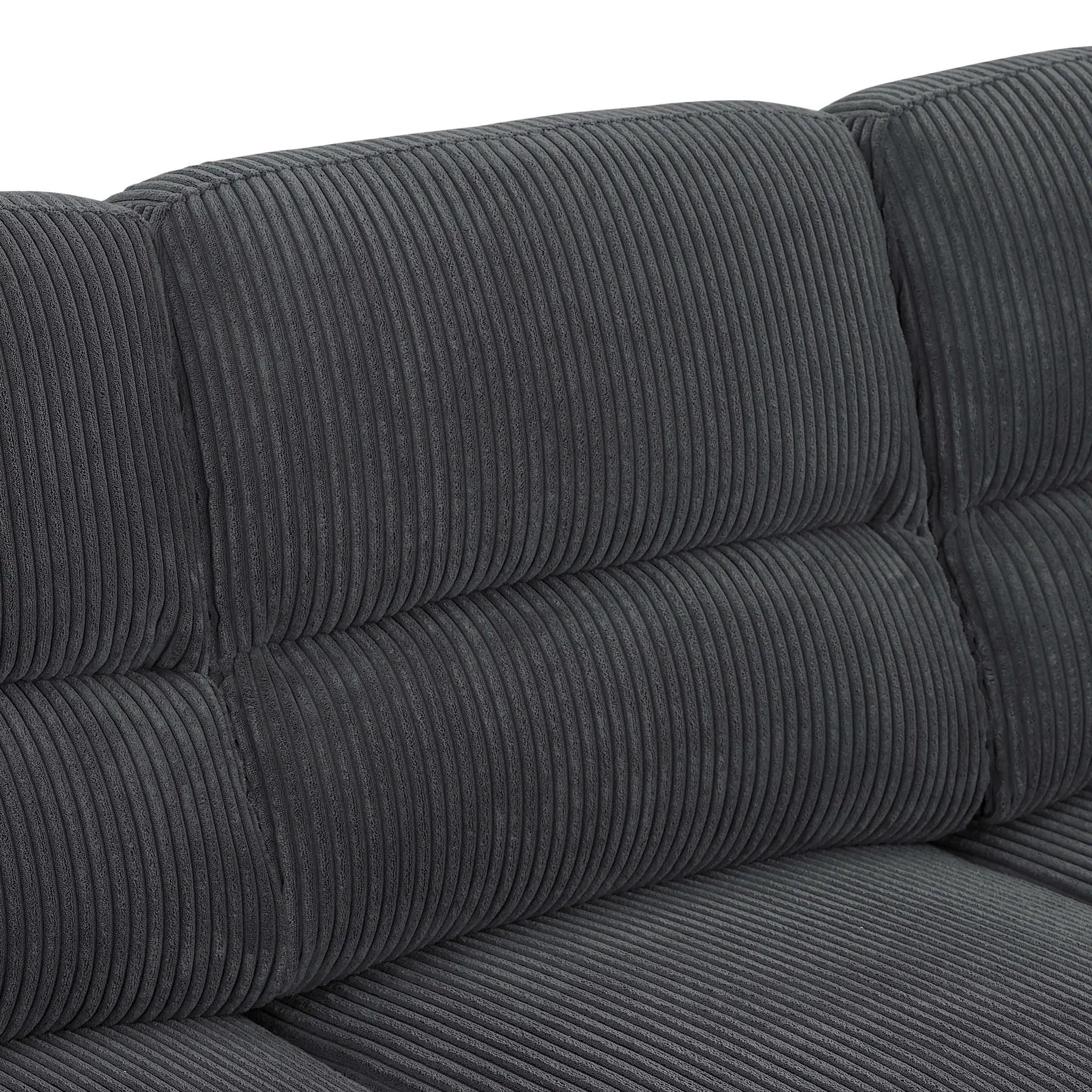 Vintage Inspired 3 Seat Sofa With Tufted Cushions by HouseOfZazla