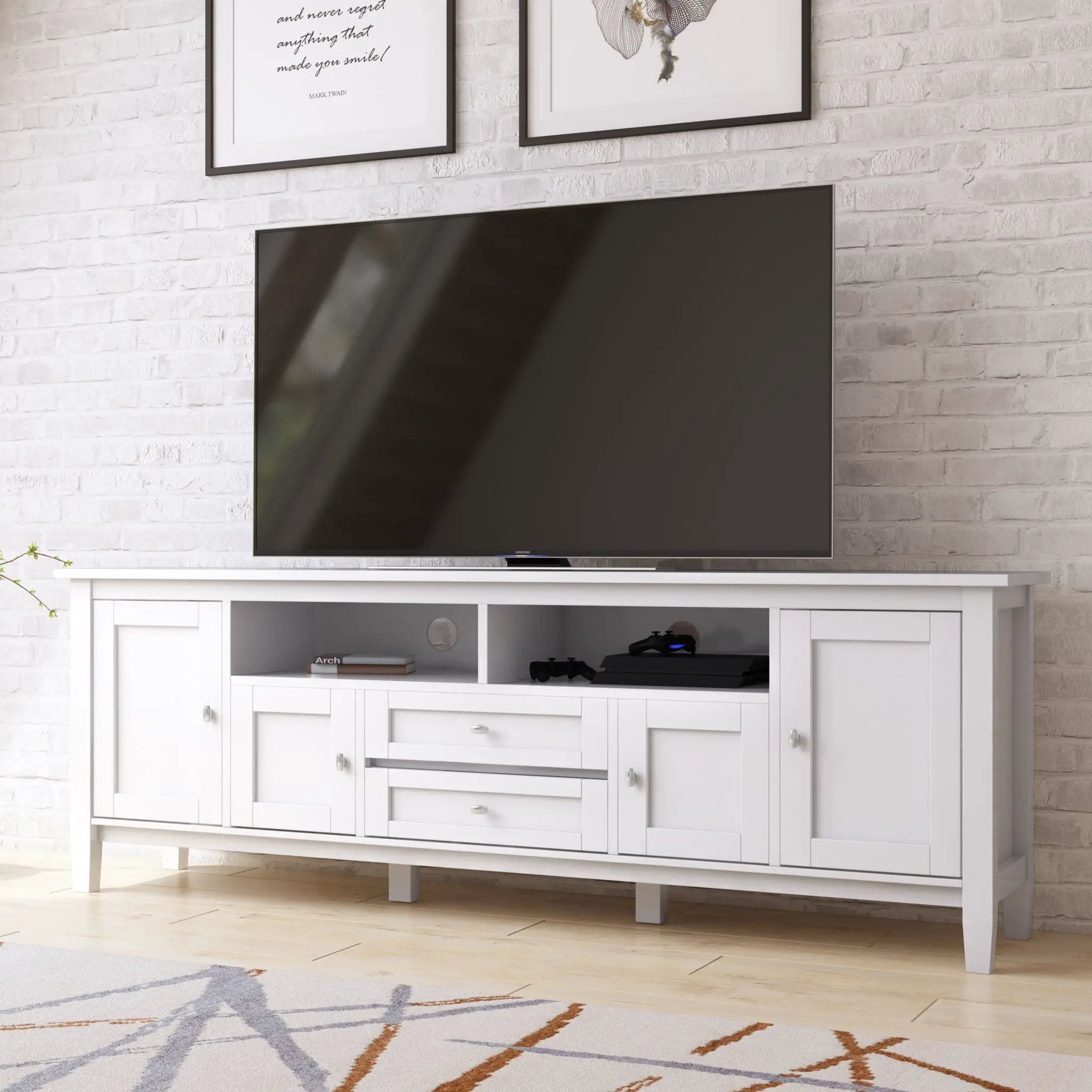Warm Shaker - TV Media Stand, Handcrafted by HouseOfZazla