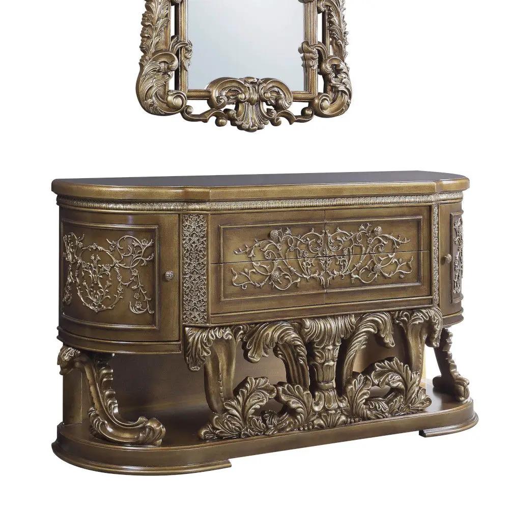 Constantine - Dresser - Brown & Gold by Unique Piece Furniture