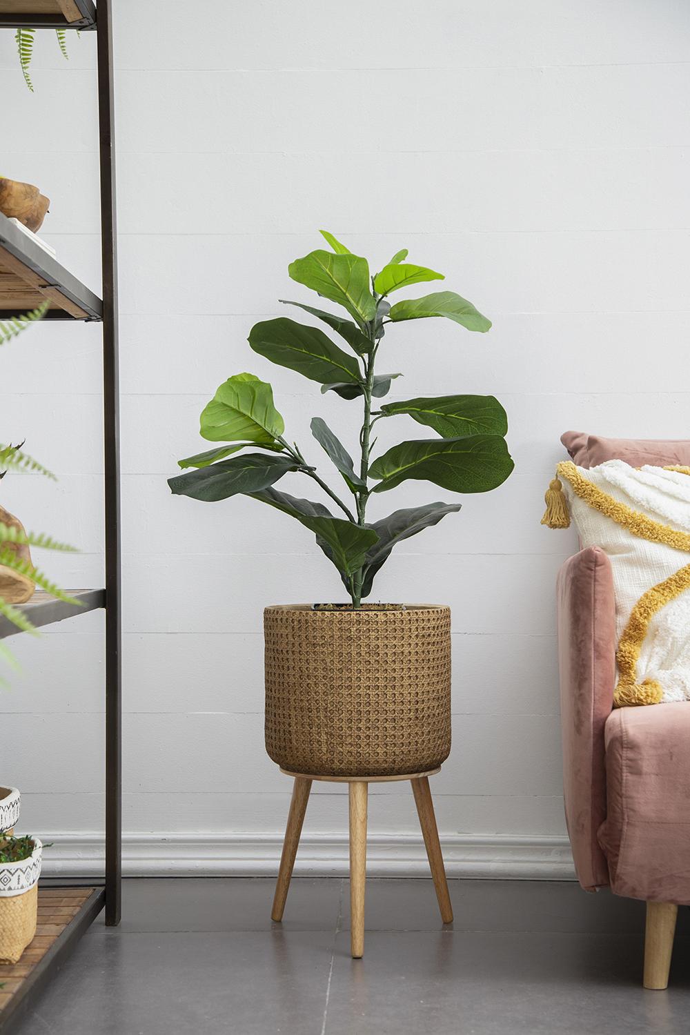 20x16x35" Artificial Fiddle-Leaf Fig Potted Plant by HouseOfZazla