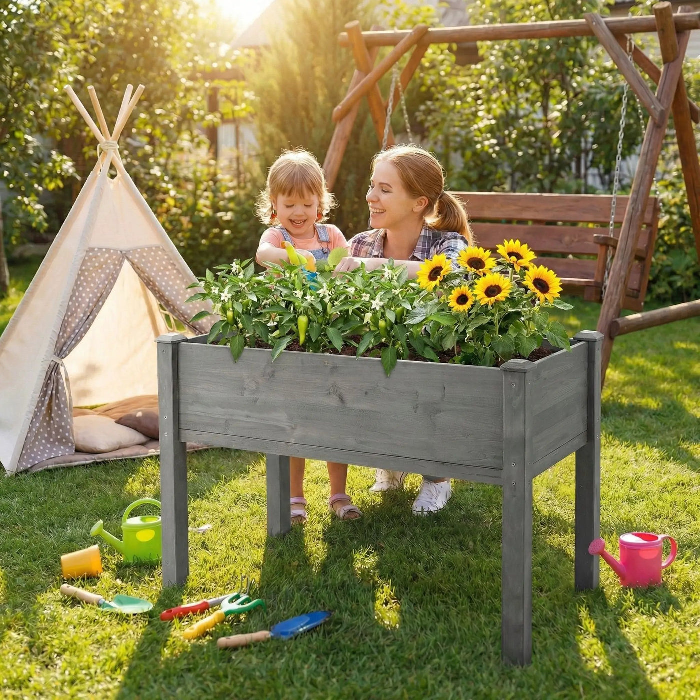 Elevated Raised Garden Bed For Outdoor by HouseOfZazla