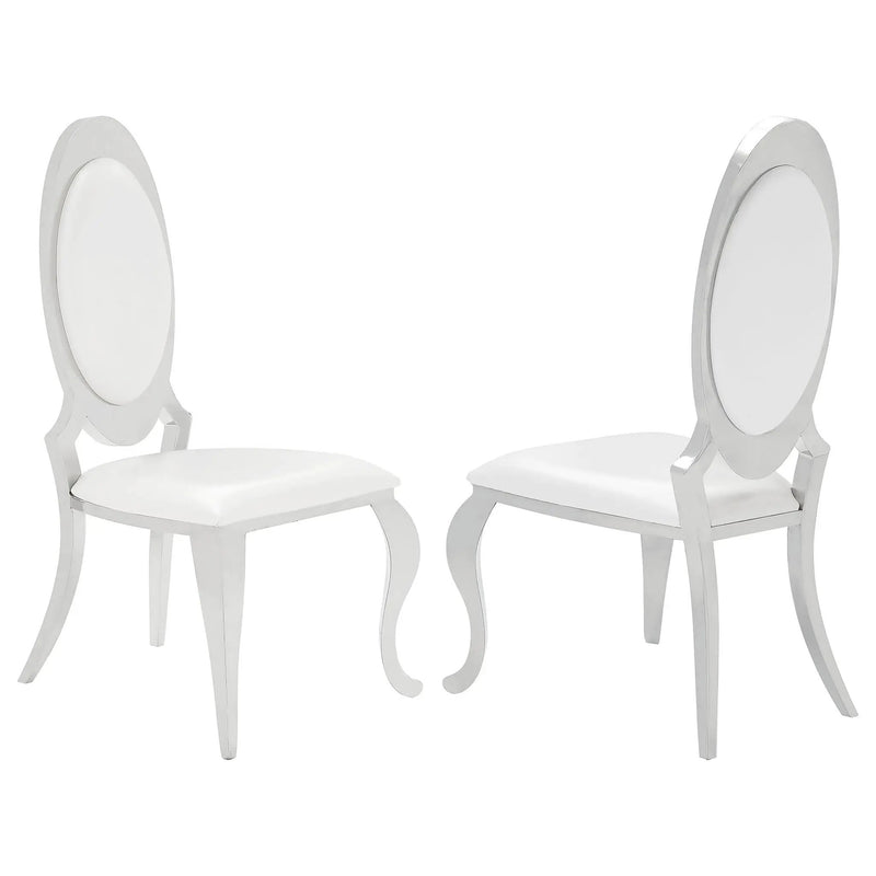 Chester - Upholstered Dining Side Chair (Set of 2) - Creamy White by HouseOfZazla