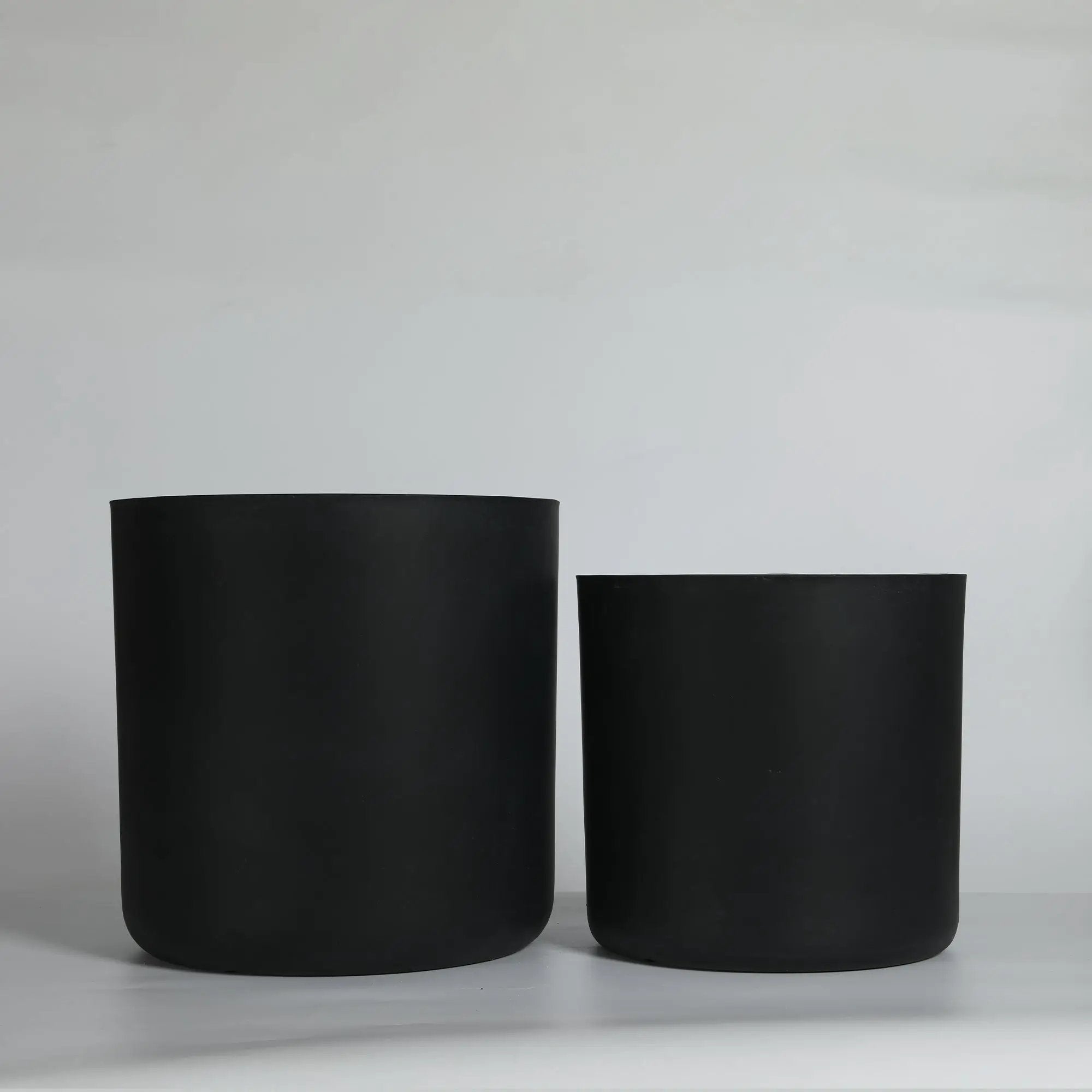 Round Concrete Planter Set of 2 by HouseOfZazla