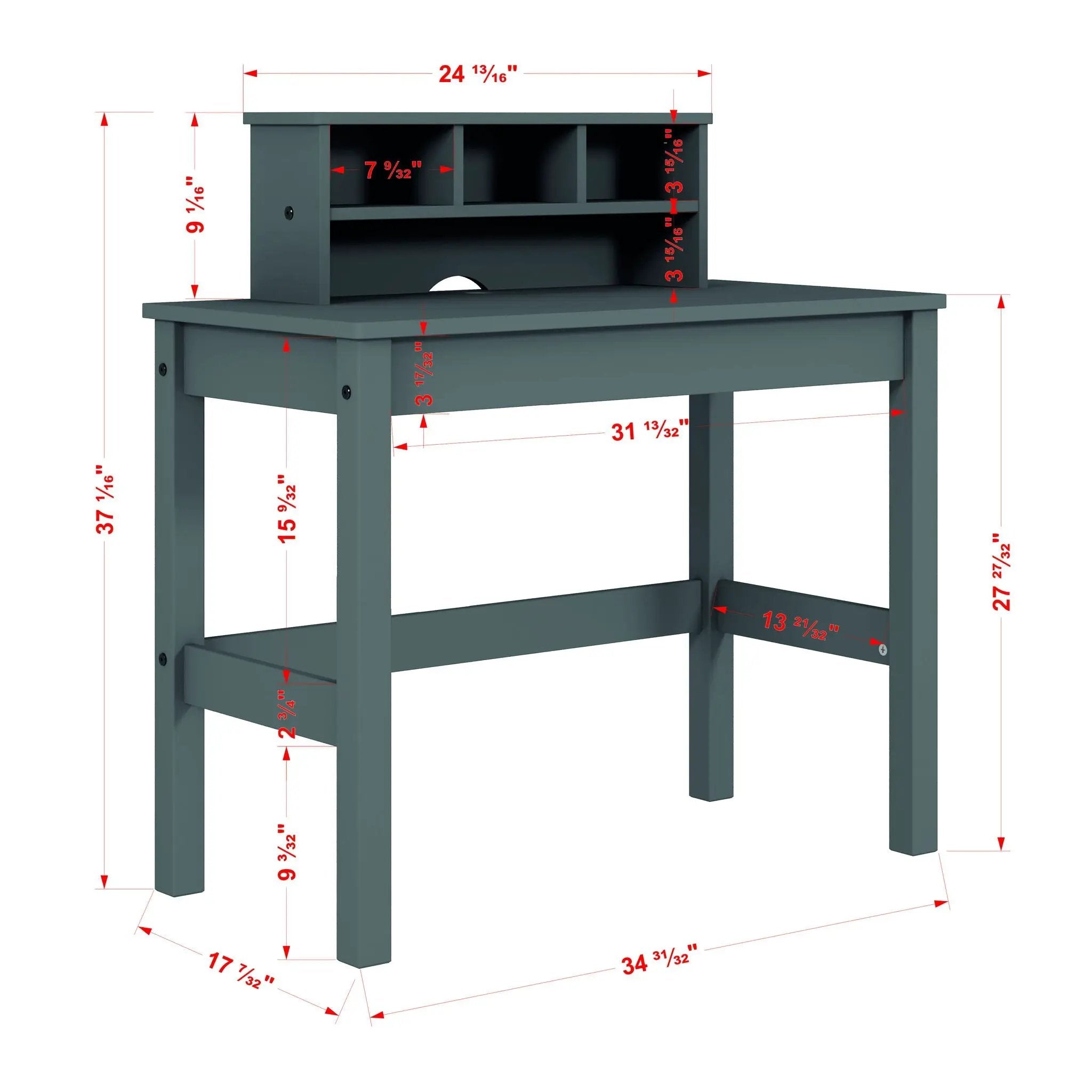 Logan - Writing Desk - Gray by HouseOfZazla