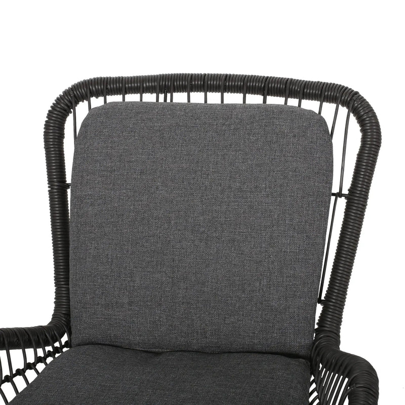Outdoor Wicker Club Chair With Cushions (Set of 2) by HouseOfZazla