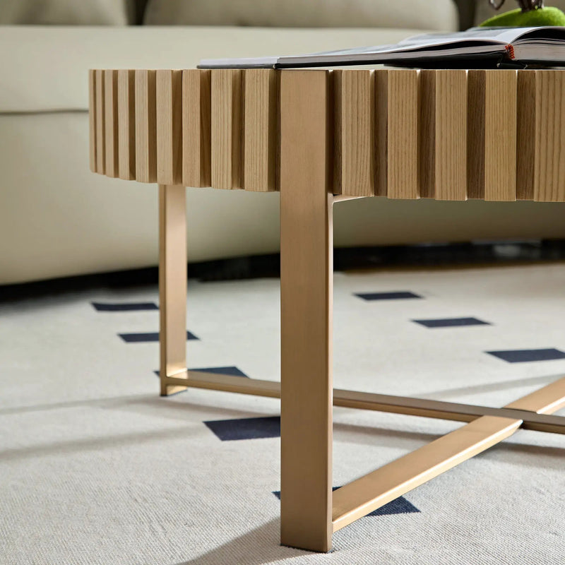 Modern Handcraft Drum Coffee Table by HouseOfZazla