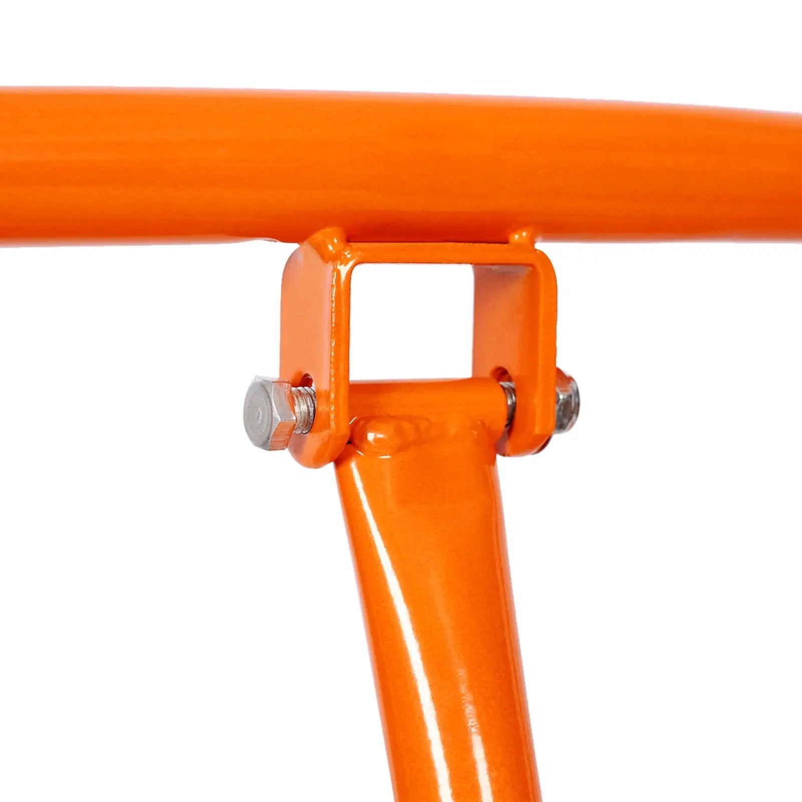 Heavy Duty Drywall Sheet Cart & Panel Dolly With 2400Lbs Capacity, Mold On Rubber Wheels, Steel Construction - Orange by HouseOfZazla