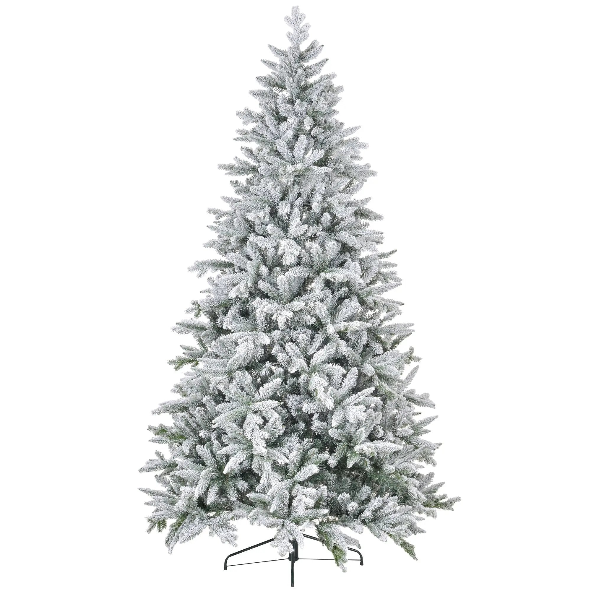 HOMCOM 8ft Snow Flocked Artificial Christmas Tree by HouseOfZazla