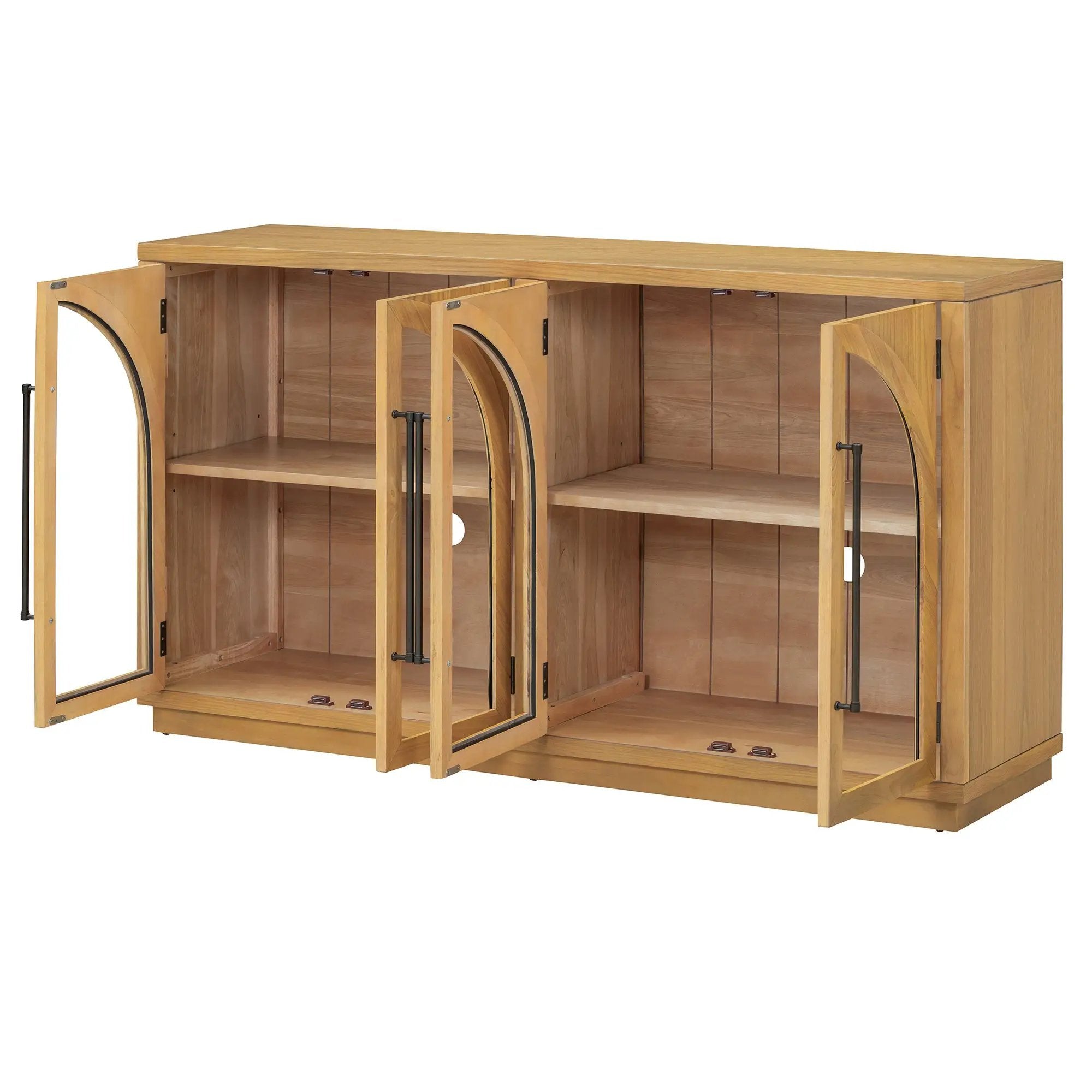 TREXM 4-Door Large Storage Sideboard Buffet Cabinet by HouseOfZazla