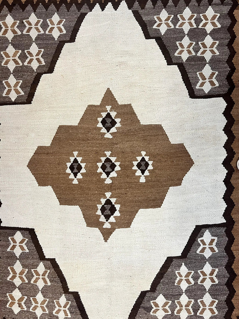 Antique Persian Fars Kilim Rug 8x11, Wool, Boho Tribal Persian Shiraz Flatweave Carpet, Semi Open Field, Geometric, Handmade, Vintage Semi Antique by Jewel Rugs
