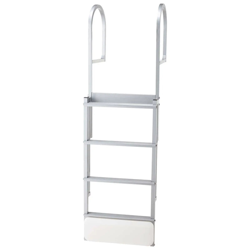 Retractable Dock Ladder, 4 Steps, Aluminum Alloy Swim Ladder by HouseOfZazla