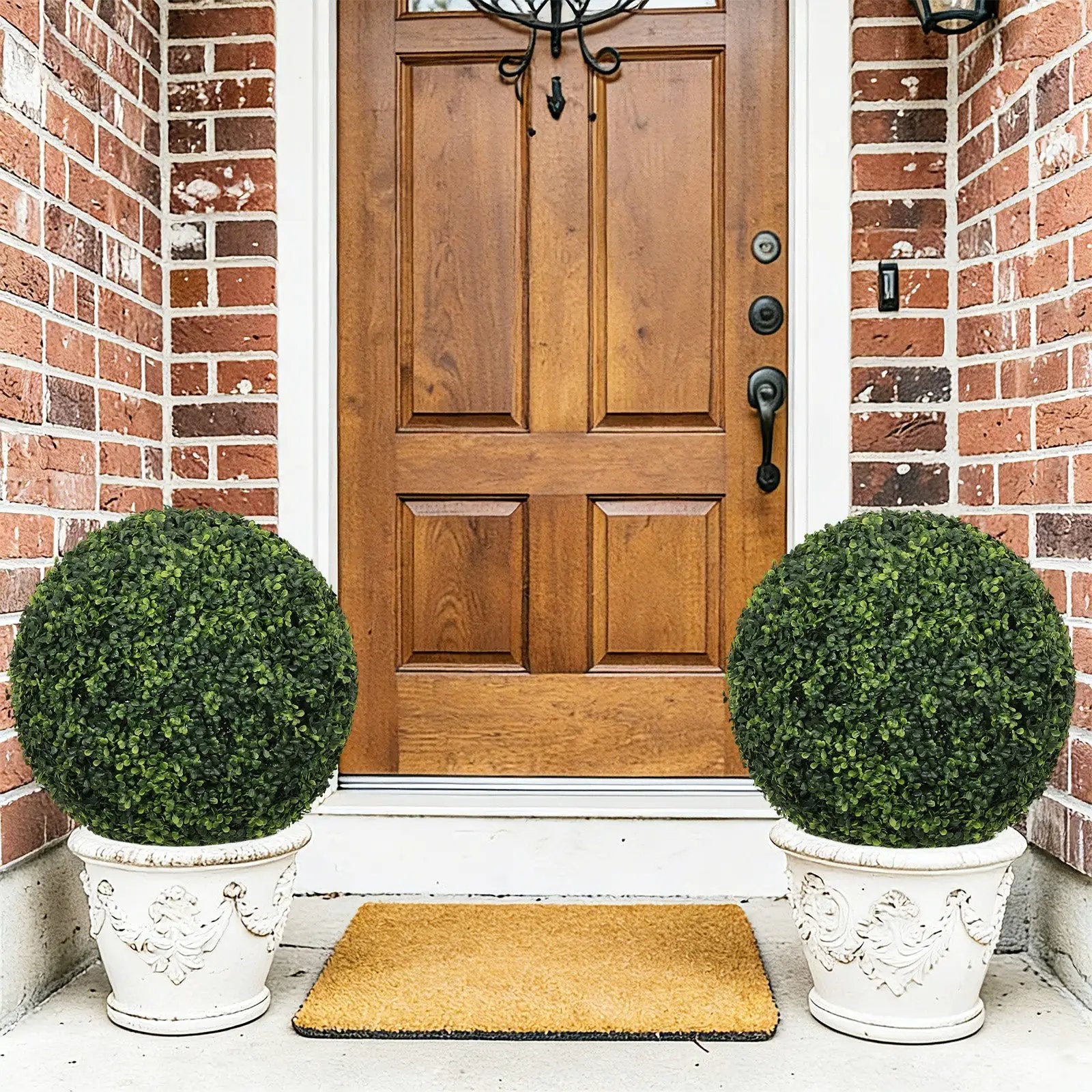 18.5In Dark Artificial Topiary Balls by HouseOfZazla