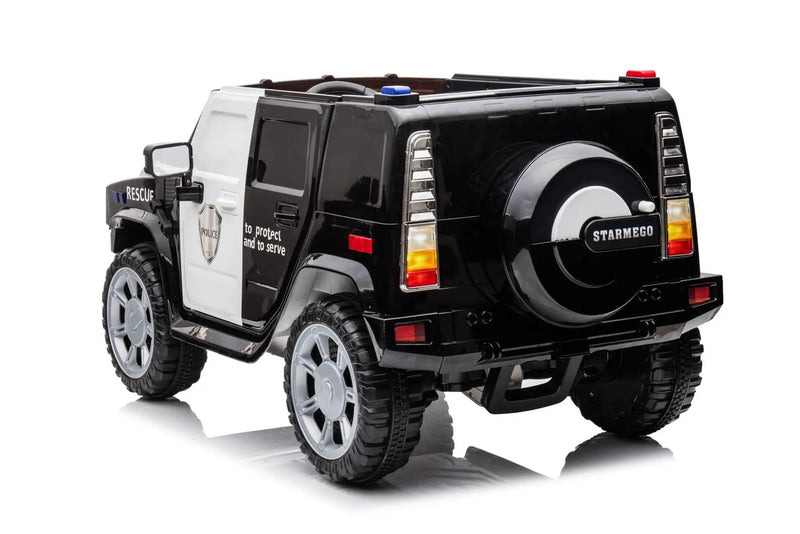 12V7A 30W*2 Four-Wheel Drive Seat One Button Start, Forward And Backward, High And Low Speed, Music, Front Light, Power Display, Two Doors Can Open, 2.4G R / C, Seat Belt Four Wheel Absorber by HouseOfZazla