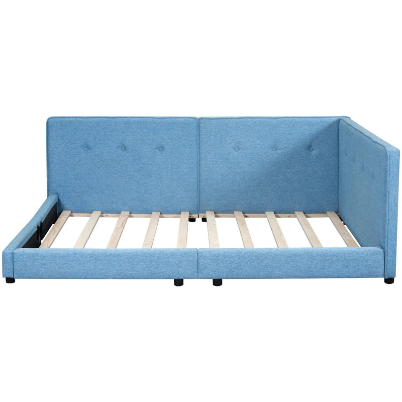Modern Upholstered Platform Bed With USB Ports And LED Belt by Unique Piece Furniture