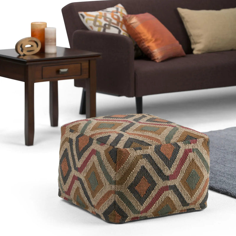 Johanna - Handcrafted Square Pouf by Unique Piece Furniture