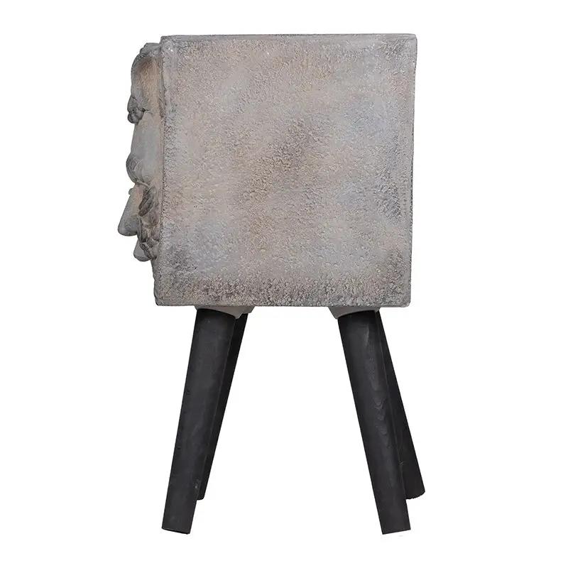 Greek God Statue Planter With Legs - Gray by HouseOfZazla