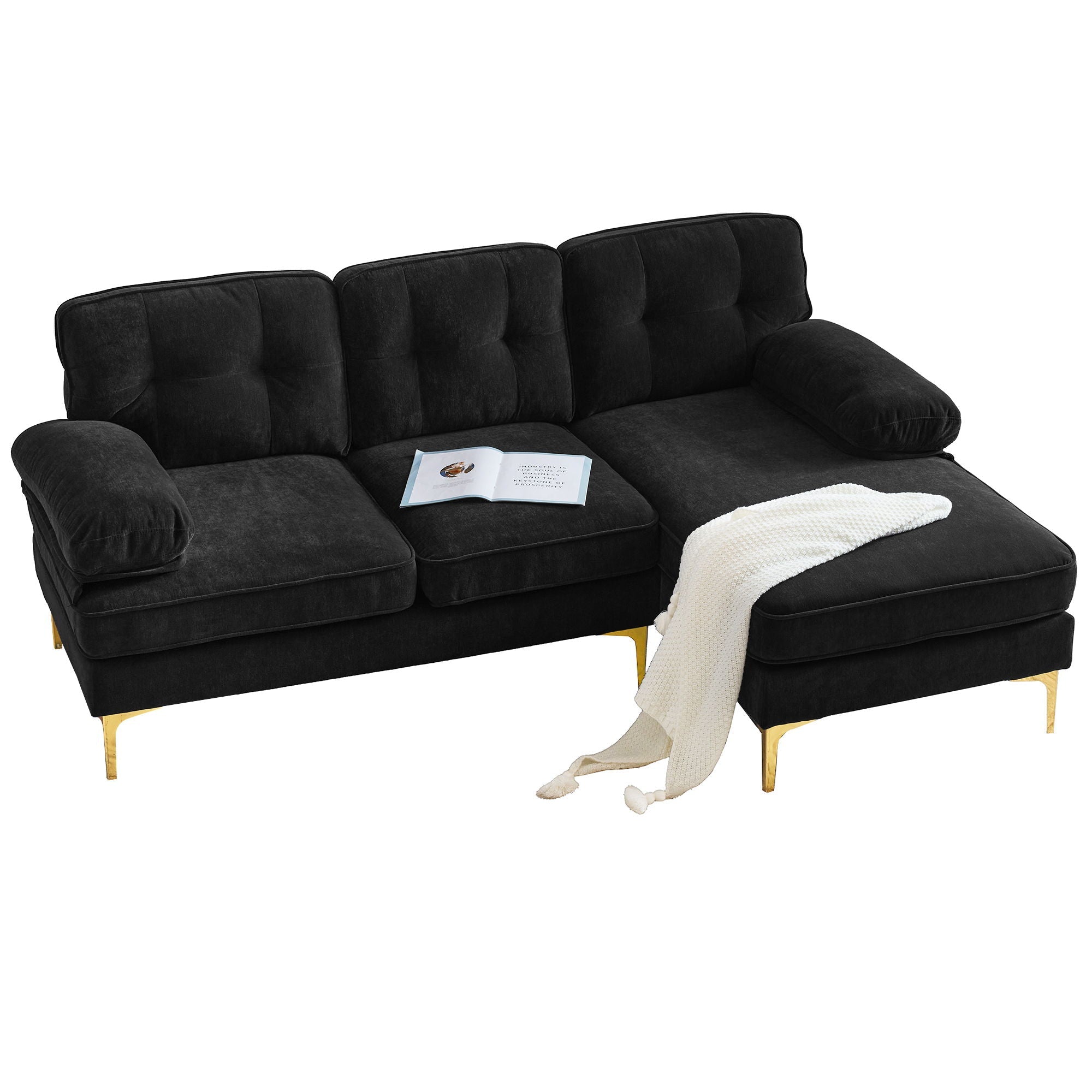 Modern L Shaped Sectional Sofa For Living Room by HouseOfZazla