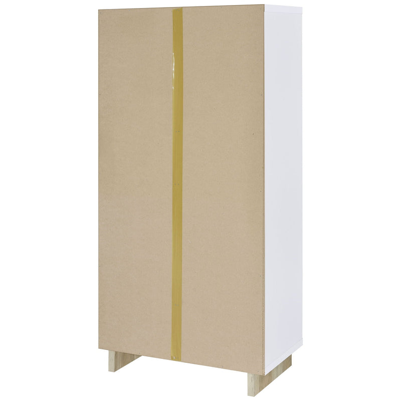 Geilys - 8 Shelf Bookcase With Arch Details - White by HouseOfZazla