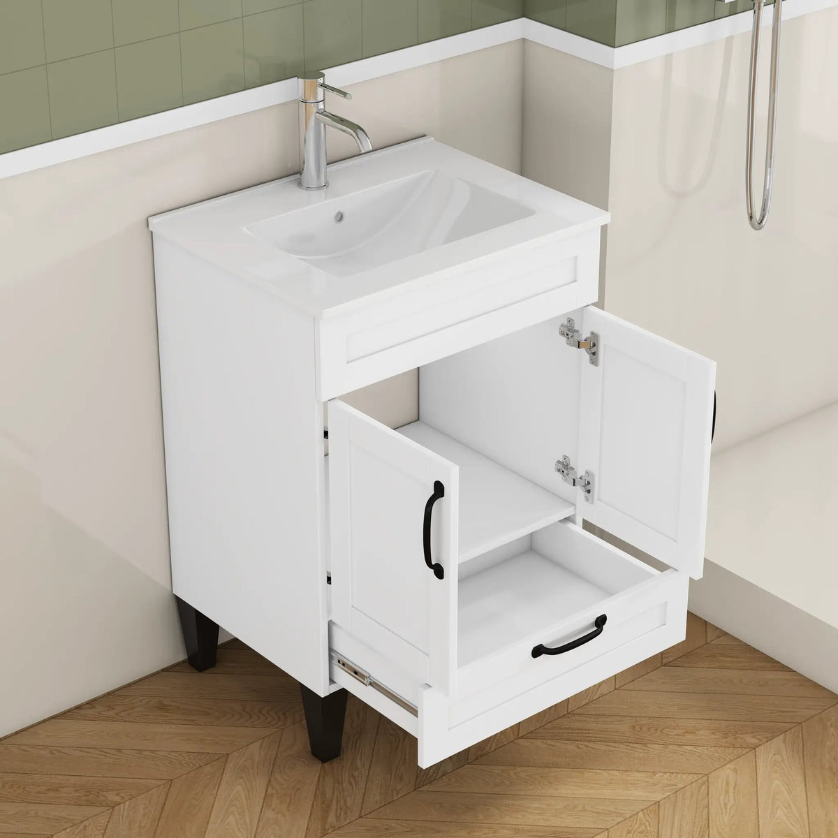 24-Inch Bathroom Vanity With Sink Combo by HouseOfZazla